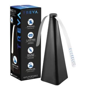 Treva Chemical-Free Table Top Bug Repellent/Deterrent Fan with Holographic Blade